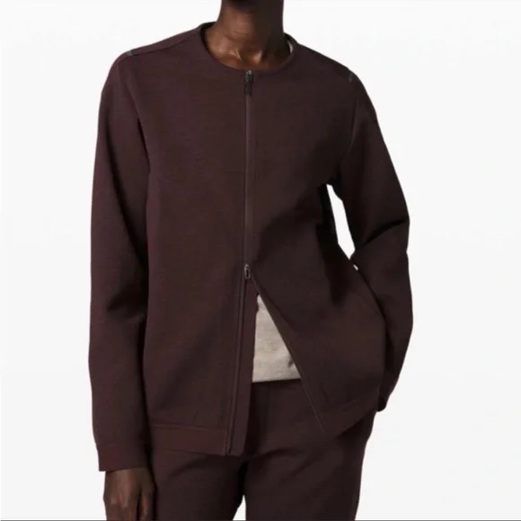 NWT Lululemon Refract Track Jacket Lululemon LAB Cedar/Black Size Small